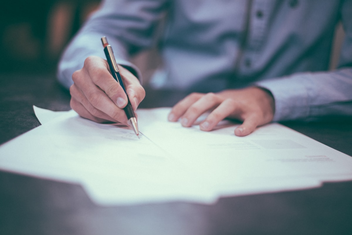 Medical records and forms prepared for submission